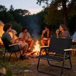 Folding Reclining Camp Chair with Footrest - Portable Lounge Chair – Bild 10