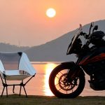 Classic Low-Profile Folding Camp Chair - Portable Outdoor Seat with Wooden Armrests