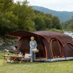 4ft Folding Camping Table - Adjustable Height Portable Aluminum Outdoor Desk - Image 5