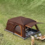 4ft Folding Camping Table - Adjustable Height Portable Aluminum Outdoor Desk - Image 4