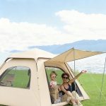 Large Hexagon Pop-Up Camping Tent with Awning - Quick Setup Cabin Tent - 图片 4