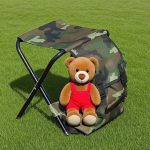 ⁦Folding Backpack Stool - Portable Camping Chair and Cooler Bag⁩ - الصورة ⁦4⁩