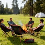 Ultralight Aluminum Folding Camping Chair - Portable Backpacking Chair with Bag - immagine 3