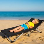 Portable Folding Camping Cot with Bag - Lightweight Beach Lounge Bed – Image 4