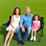Folding Loveseat Camping Chair for Two - Portable Double Moon Chair with Bag - Imagem 4