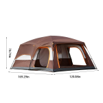 4ft Folding Camping Table - Adjustable Height Portable Aluminum Outdoor Desk - Image 2