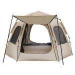 4ft Folding Camping Table - Adjustable Height Portable Aluminum Outdoor Desk - 画像 (2)