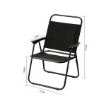 Folding Reclining Camp Chair with Footrest - Portable Lounge Chair – Bild 8
