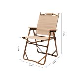 Folding Reclining Camp Chair with Footrest - Portable Lounge Chair – Bild 6