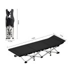 Portable Folding Camping Cot with Bag - Lightweight Beach Lounge Bed – Image 2