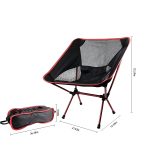 Ultralight Aluminum Folding Camping Chair - Portable Backpacking Chair with Bag - immagine 2