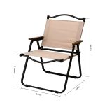Folding Reclining Camp Chair with Footrest - Portable Lounge Chair – Bild 2