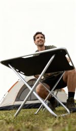 Ultra-Light Mini Folding Side Table - Portable Aluminum X-Frame for Camping, Patio & RV - Imagen 8