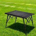 Lightweight Aluminum Roll-Up Camping Table – Folding Portable Outdoor Dining & Picnic Table with Adjustable Height - Imagen 6