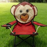 Kids' Lion-Themed Folding Camping Chair with Cup Holder — изображение 7