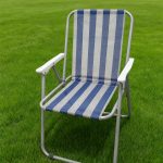 Classic Blue Striped Folding Beach & Camp Chair — изображение 6