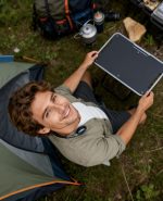 Ultra-Light Mini Folding Side Table - Portable Aluminum X-Frame for Camping, Patio & RV - Imagen 7