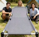 Folding Camping Cot with Adjustable Backrest - Lightweight & Portable Lounger - Imagem 6