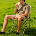 Lightweight Folding Camping Chair with Backrest - Portable, Heavy-Duty Outdoor Seat for Hiking, Fishing & Picnic – Image 5