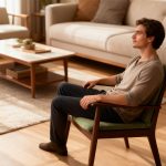 Heated Portable Floor Chair with Back Support - Adjustable Low-Back Cushion for Meditation, Gaming & Lounging - 画像 (5)