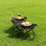 Modular Folding Tactical Camping Table - Adjustable Height Portable Gear Desk with Hanging Lantern Hook