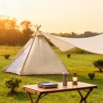 Teepee Glamping Tent with Extended Canopy Awning – 4-Season Waterproof Pyramid Shelter for Camping & Events — изображение 5