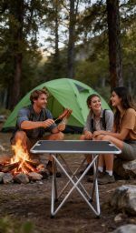 Ultra-Compact Mini Folding Table - Portable Side Table for Camping & Picnic