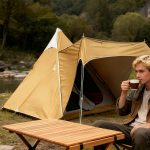 Large 3-4 Person Teepee Tent with Extended Awning - Easy Setup Telescopic Pole Indian Style Camping Tent for Family Outdoor Adventure - immagine 5