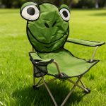 Kids' Lion-Themed Folding Camping Chair with Cup Holder — изображение 5