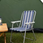 Classic Blue Striped Folding Beach & Camp Chair — изображение 5