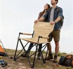 ⁦Heavy-Duty Padded Folding Camping Chair - Portable Quad Outdoor Seat with Steel Frame for Tailgating, Beach & Patio⁩ - الصورة ⁦4⁩