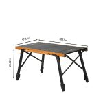 Portable Roll-Up Aluminum Camping Table - Lightweight Slatted Outdoor Picnic Desk – Image 3