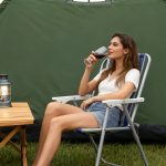 Classic Blue Striped Folding Beach & Camp Chair — изображение 4