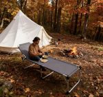Folding Camping Cot with Adjustable Backrest - Lightweight & Portable Lounger - Imagem 7