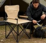 ⁦Heavy-Duty Padded Folding Camping Chair - Portable Quad Outdoor Seat with Steel Frame for Tailgating, Beach & Patio⁩ - الصورة ⁦5⁩