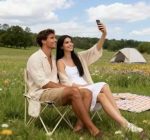 Portable Camping Folding Chair - Heavy Duty, Compact & Lightweight Outdoor Seat with Side Pocket - Perfect for Camp, Beach, Lawn, Patio, and Sports