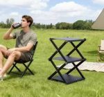 Lightweight 3-Tier Folding Storage Rack – Compact and Durable Organizer