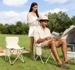 Portable Camping Folding Chair - Heavy Duty, Compact & Lightweight Outdoor Seat with Side Pocket - Perfect for Camp, Beach, Lawn, Patio, and Sports - Imagem 4