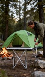 Ultra-Compact Mini Folding Table - Portable Side Table for Camping & Picnic - immagine 4