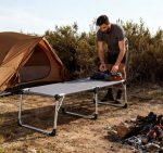 Folding Camping Cot with Adjustable Backrest - Lightweight & Portable Lounger - Imagem 4