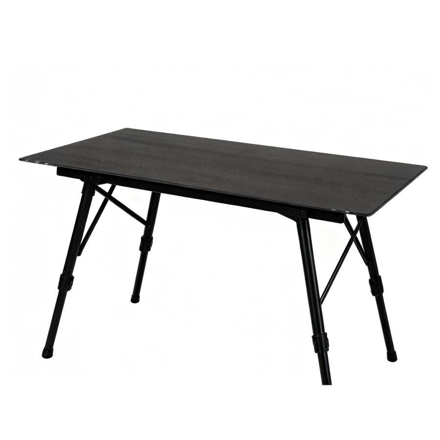 三板桌 Large Portable Folding Camping Table - Adjustable Height & Lightweight Aluminum - 画像 (1)