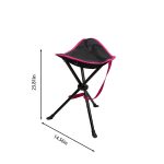 Vibrant Trek Lightweight Tripod Stool (Black & Pink) - 图片 6
