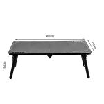 Tactical Aluminum Folding Camping Table - Portable Military Style Hard Top Camp Gear | Lightweight Outdoor Grill Side Table for RV, Tent, Picnic - Imagem 2