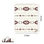 Small Bohemian Tassle Woven Rug - Indoor/Outdoor Accent Throw Mat for Picnic, Camping, or Home Decor – Bild 3