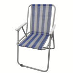Classic Blue Striped Folding Beach & Camp Chair — изображение 3