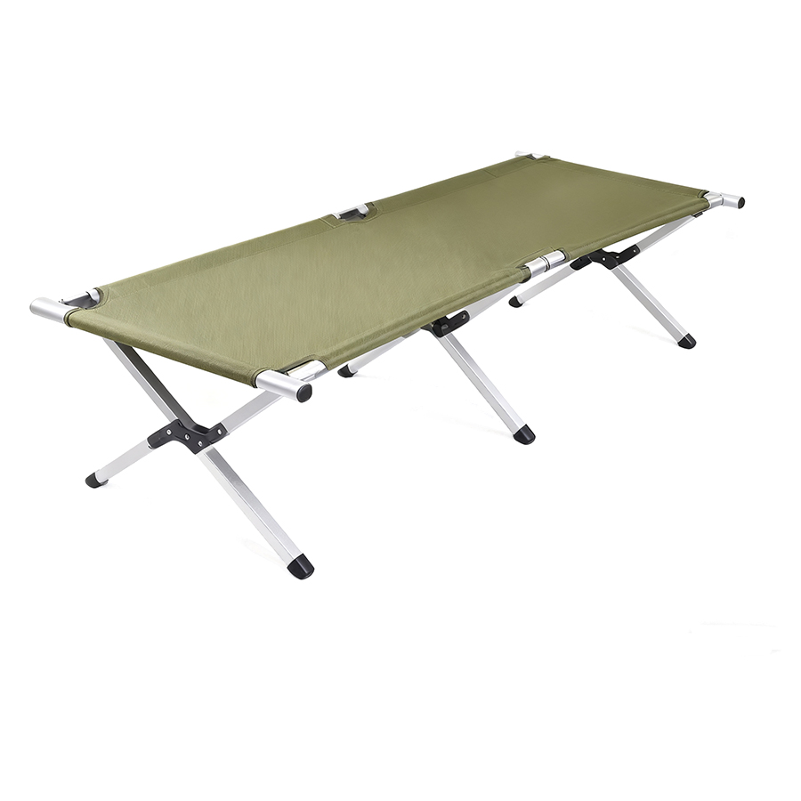 行军床 Heavy-Duty Folding Camping Cot - Portable Military Style Sleeping Bed for Outdoors & Guests - 图片 1